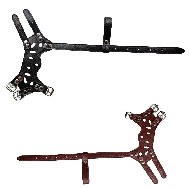 Soft Leather Muzzle For Dogs Anti-biting Secure Adjustable And Breathable Pet Small Large Dogs Muzzle For Golden Retriever