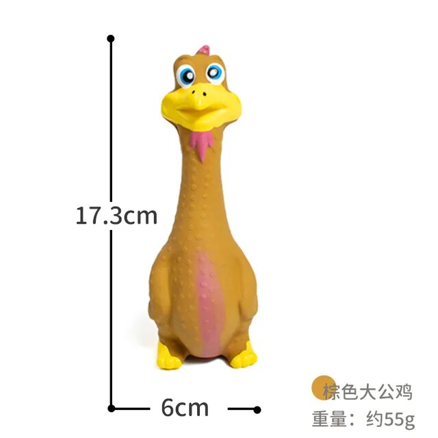 Squeaky Pig Dog Toy Durable Rubber Pig Squeaker Dog Puppy Chew Toys Latex Interactive Cute Toy for Small Medium Large Dogs