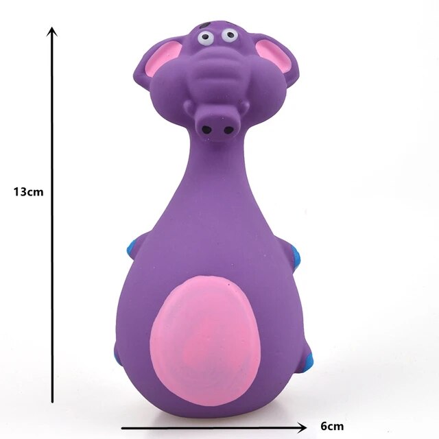 Squeaky Pig Dog Toy Durable Rubber Pig Squeaker Dog Puppy Chew Toys Latex Interactive Cute Toy for Small Medium Large Dogs