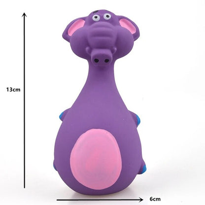 Squeaky Pig Dog Toy Durable Rubber Pig Squeaker Dog Puppy Chew Toys Latex Interactive Cute Toy for Small Medium Large Dogs