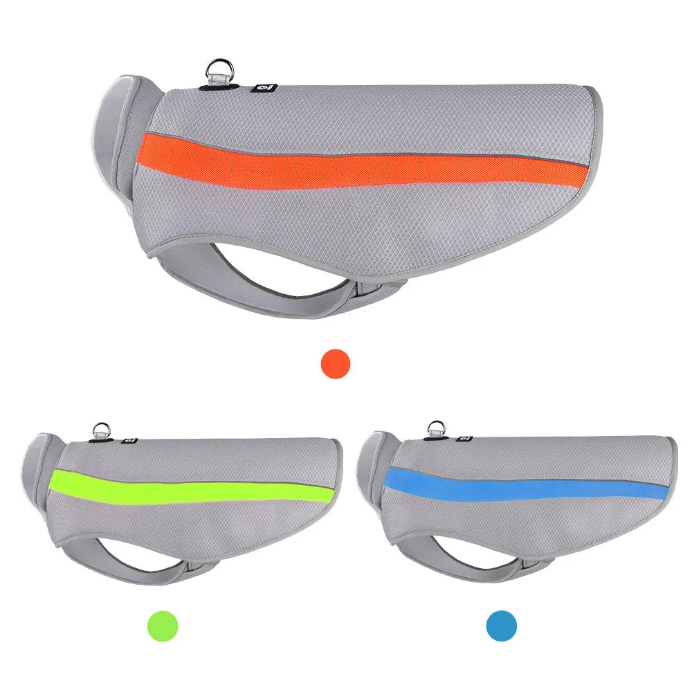 Summer Big Dog Clothes Water Storage Cooling Pet Jacket Vest for Medium Large Dogs Golden Retriever Labrador Sunscreen Clothing