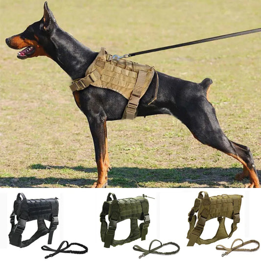 Tactical Dog Harness Military Dog Clothes K9 Service Dog Vest Harness Dogs Accessories Tactical Service Dog Vest for Dogs
