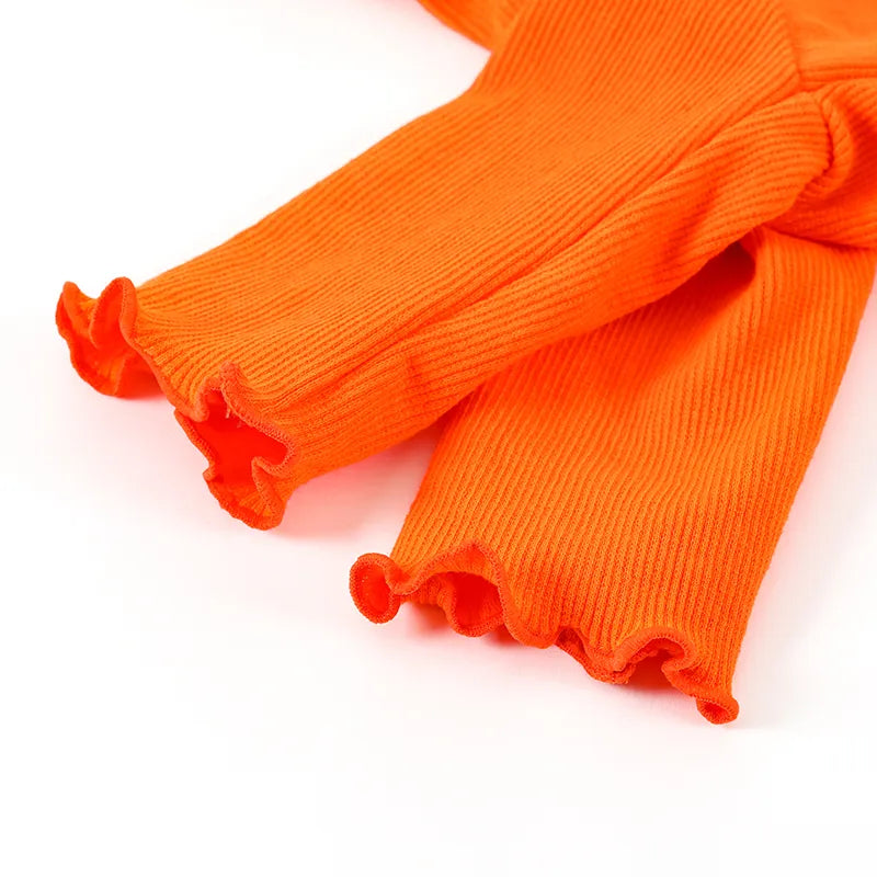 italian greyhound and whippet clothes iggy Dog Sweater Orange Lace Bodysuit High Neck Stretch Long Sleeve Dog Clothes