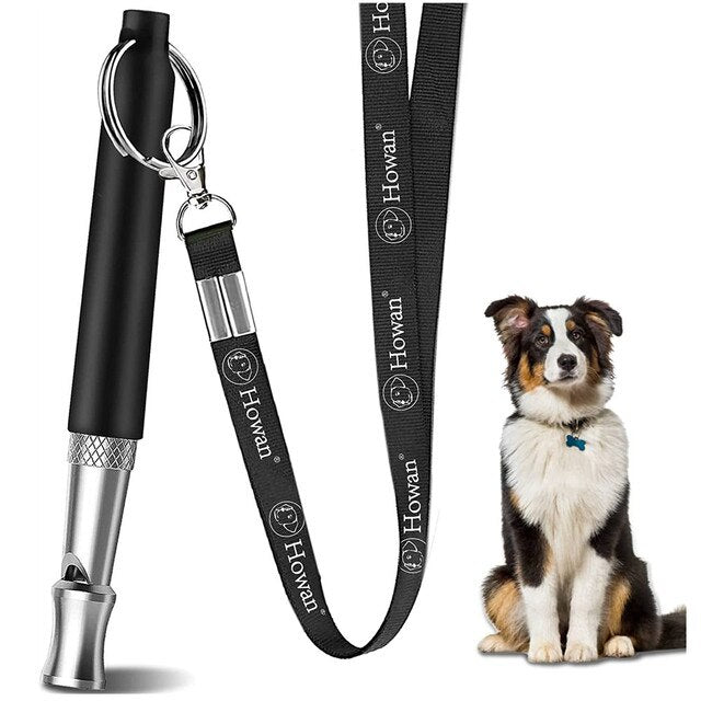 Dog Whistle Adjustable Pitch for Stop Barking Recall Training- Professional Dogs Training Whistles Tool for with Strap Lanyard