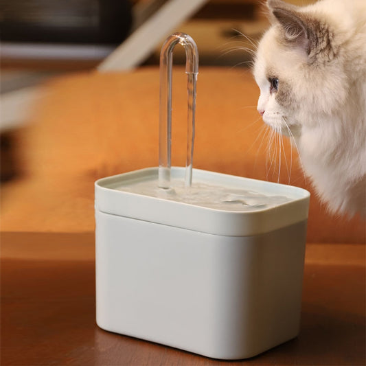 Cat Water Fountain Auto Filter USB Electric Mute Cat Drinker Bowl