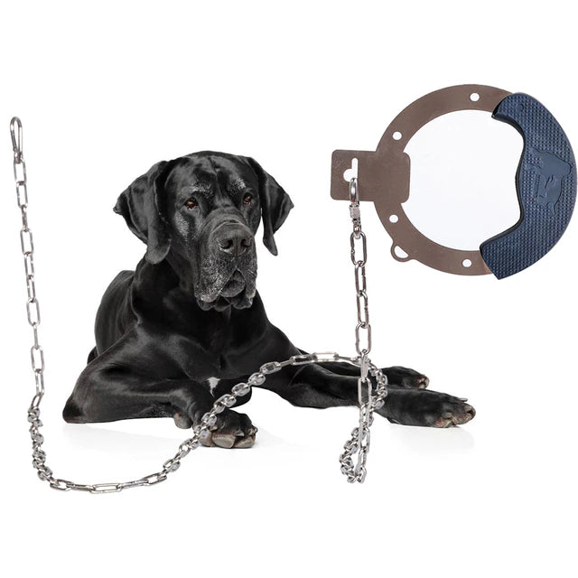 Stainless Steel Pet Leash Dog Collar Explosion-Proof Anti-Tugging Anti-Sweat Handle Dog Leash 7FT Heavy Duty Leashes