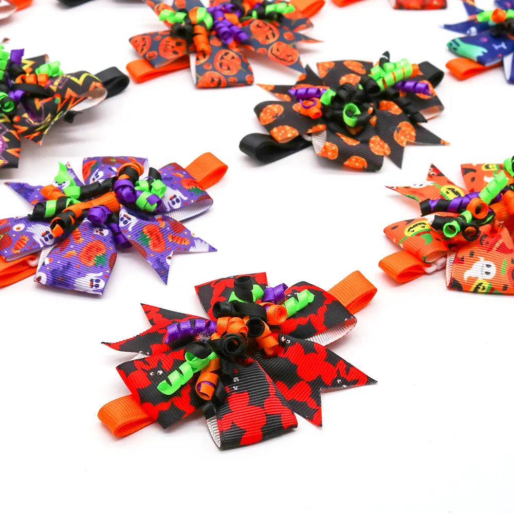 60Pieces Halloween Dogs Bow Ties