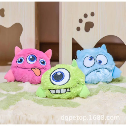 Interactive Dog Toys Bouncing Giggle Shaking Ball Dog Plush Toy Electronic Vibrating Automatic Moving Sounds Monster Puppy Toys