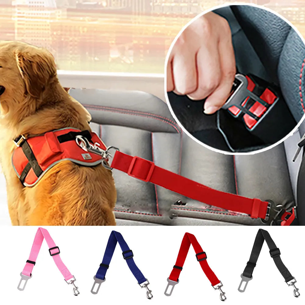 Adjustable Dogs Car Seat--keep your four legged friend safe when travelling with them!