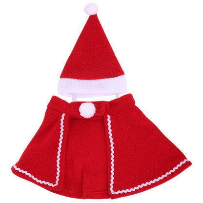 Christmas Cat/Dog Pet Cape and Hat