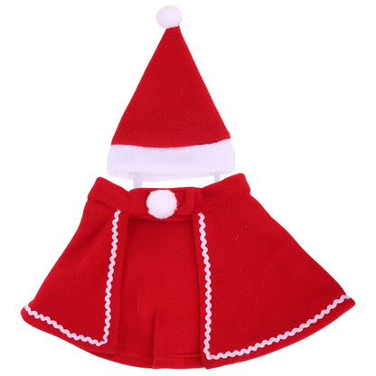 Christmas Cat/Dog Pet Cape and Hat