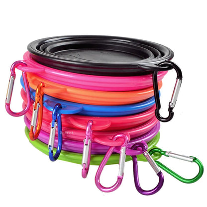 Collapsible Dog Food Water Bowl Perfect for Outdoor and Camping Travel