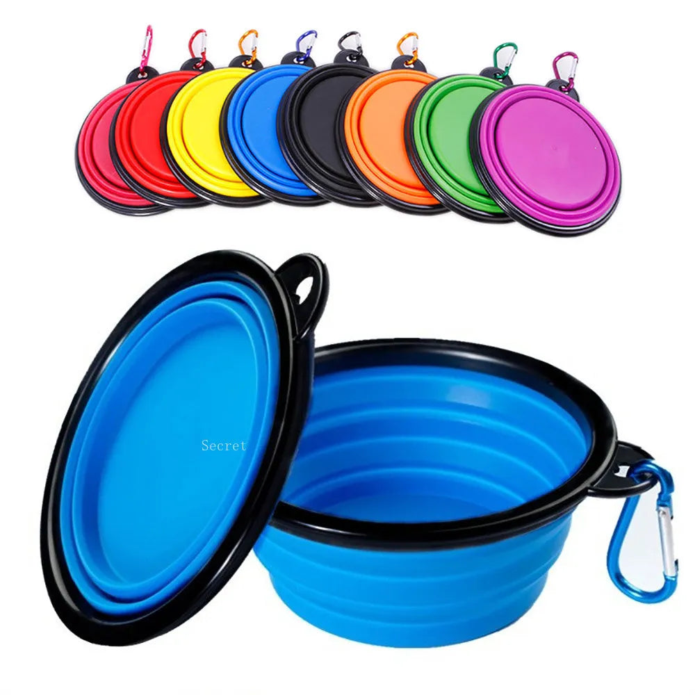 Collapsible Dog Food Water Bowl Perfect for Outdoor and Camping Travel