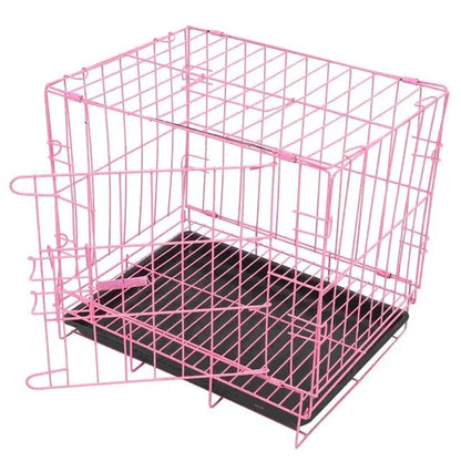 Crate Small Size, Folding Crate with Toilet, Travel Crate Houses for Small Dogs, Rabbit Cage Cage Crates-f- & pens