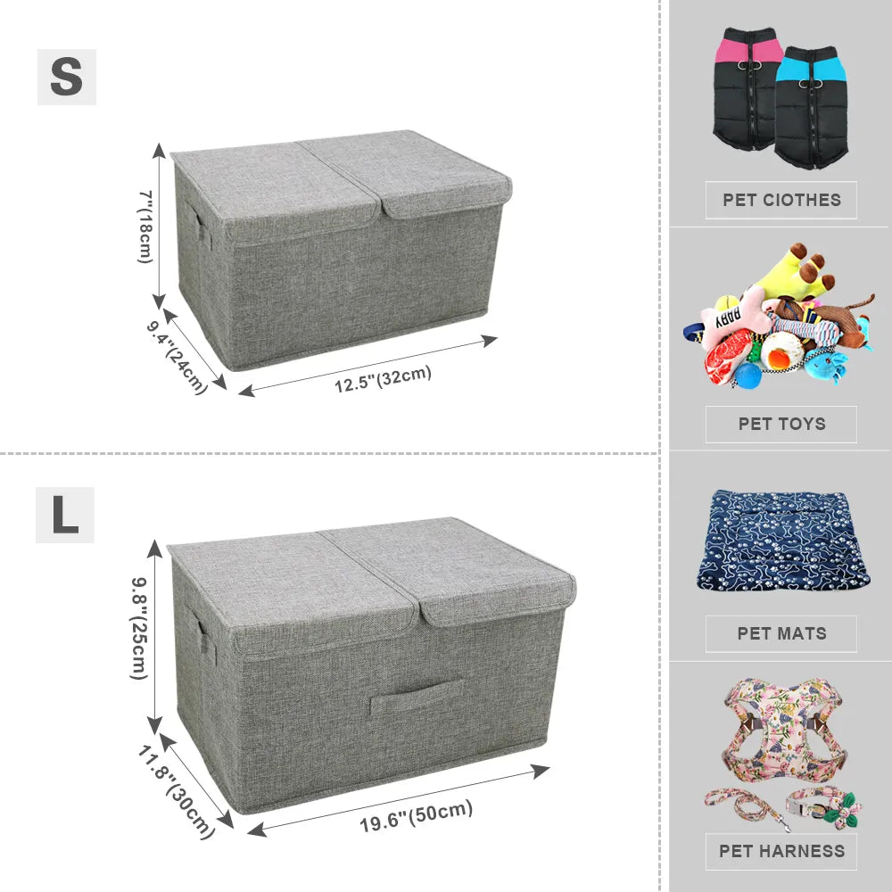 Dog Toy and Clothes Storage Basket