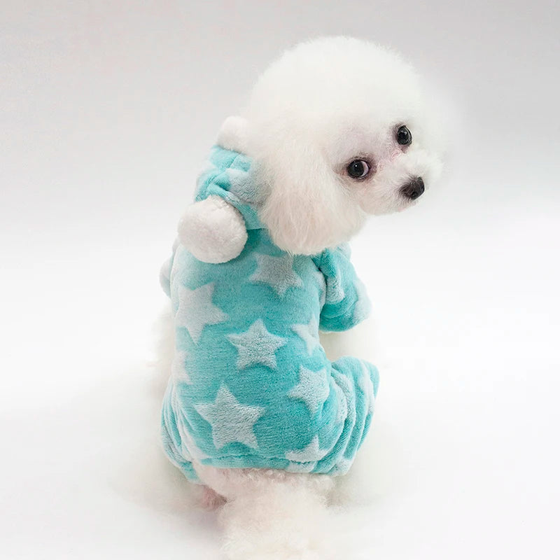 Dog Clothes For Small Dogs Cats Autumn Winter Puppy Pet Cat Coat Jackets Warm Fleece Hooded Chihuahua Yorkie Jumpsuits Clothing