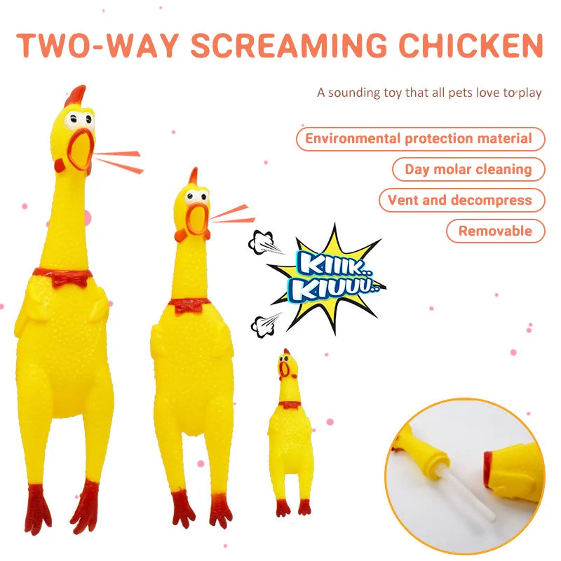 Dog Sounding Toy Small Size Screaming Chicken Pet Dog Toy Screaming Chicken Releasing Chicken Pets Dog Squeak Toys Pet Pruduct