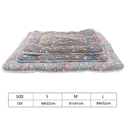 Flannel Thickened Dog Bed Mat Soft Pet Sleeping Mat for Dogs Cats Winter Warm Pet Blanket