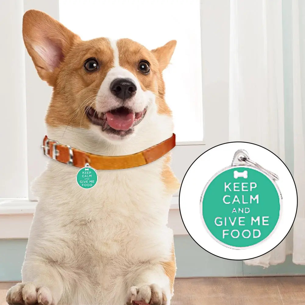 Good Dog Tag Attractive Cat Name Tag Sturdy Construction Rust-proof Pet ID Tag Puppy Kitten Name Card Decoration Party Favor