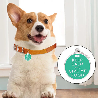 Good Dog Tag Attractive Cat Name Tag Sturdy Construction Rust-proof Pet ID Tag Puppy Kitten Name Card Decoration Party Favor