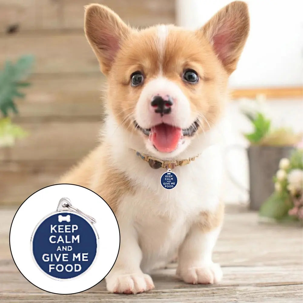 Good Dog Tag Attractive Cat Name Tag Sturdy Construction Rust-proof Pet ID Tag Puppy Kitten Name Card Decoration Party Favor