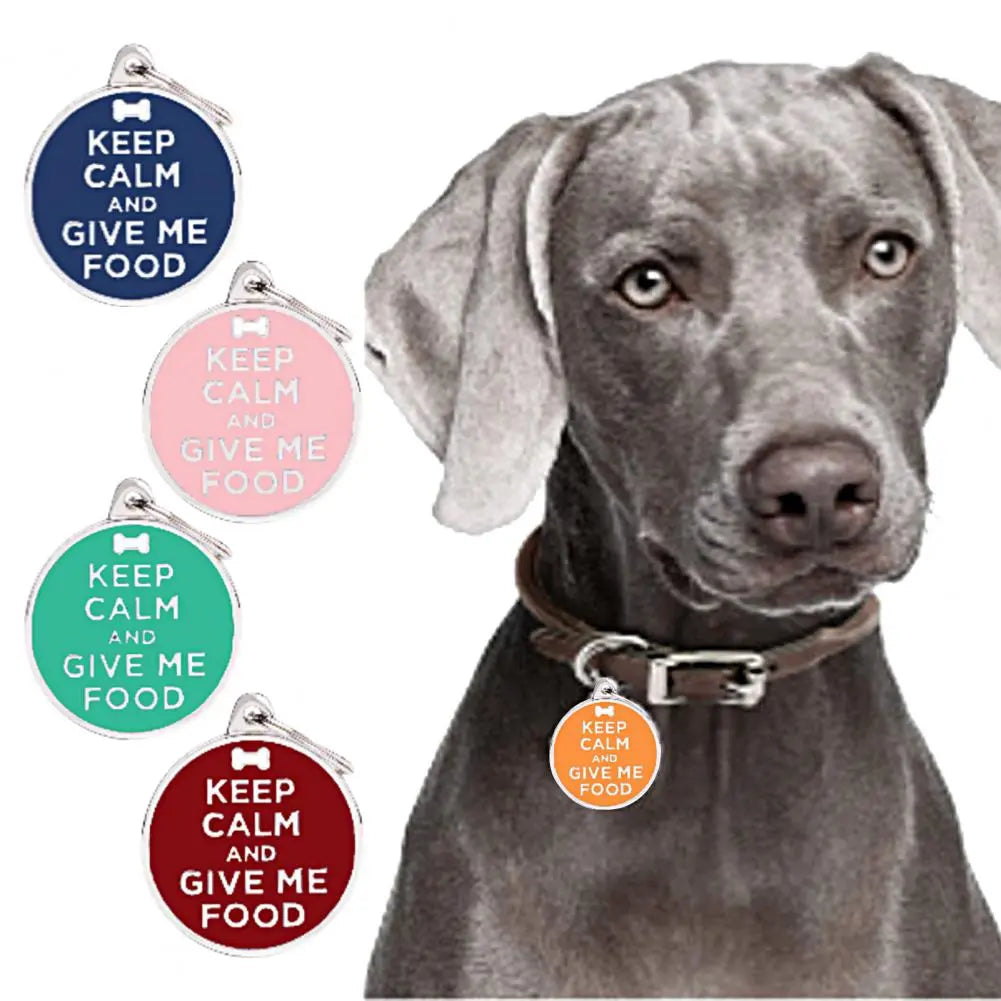 Good Dog Tag Attractive Cat Name Tag Sturdy Construction Rust-proof Pet ID Tag Puppy Kitten Name Card Decoration Party Favor