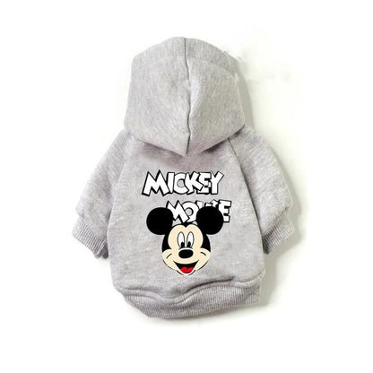 Disney Mickey Mouse cartoon Pet Dog Coat Pet Clothes Outdoor Dog Jacket Clothes Hoodie The Dog Face Breathable  Small Medium Dog