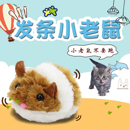 Cute Mouse Cat Toys Cat Supplies Plush Toy Shake Movement Mouse Pet Kitten Funny Plush Little Mouse Interactive Cat Toys