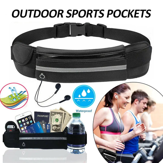 Hands Free Dog Leash for Running Walking Reflective Leash with Waist Bag Retractable Elastic Belt Dog Traction Rope Pet Products