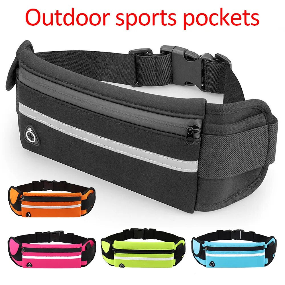 Hands Free Dog Leash for Running Walking Reflective Leash with Waist Bag Retractable Elastic Belt Dog Traction Rope Pet Products