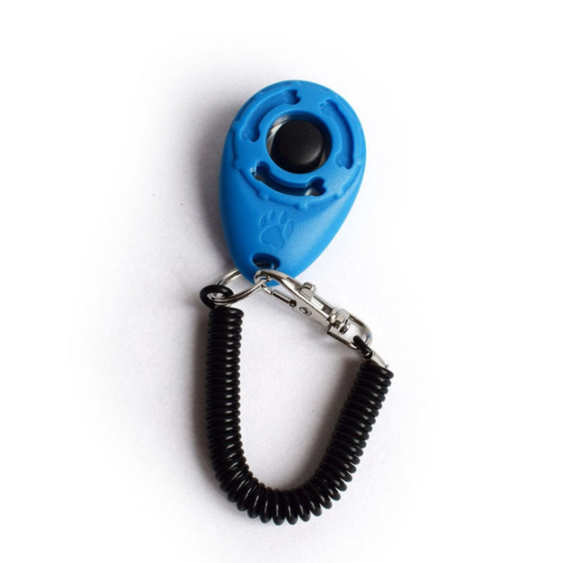 Dog Training Clicker Pet Cat Plastic New Dogs Click Trainer Aid Tools Adjustable Wrist Strap Sound Key Chain Dog Supplies