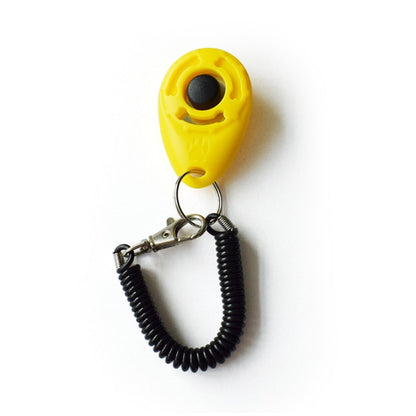 Dog Training Clicker Pet Cat Plastic New Dogs Click Trainer Aid Tools Adjustable Wrist Strap Sound Key Chain Dog Supplies