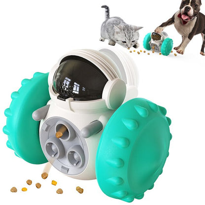 Interactive Dog Cat Food Dispenser Tumbler Toys Pet Increases IQ Slow Feed Large Dogs Labrador French Bulldog Training Supplies