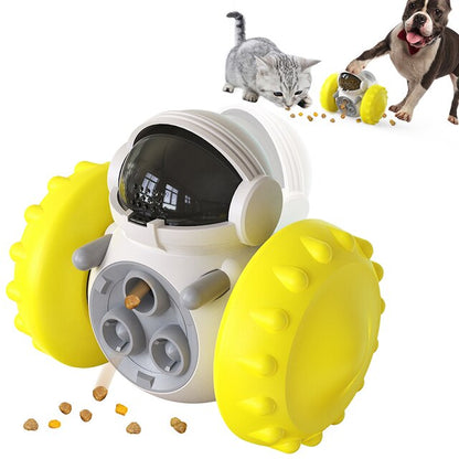 Interactive Dog Cat Food Dispenser Tumbler Toys Pet Increases IQ Slow Feed Large Dogs Labrador French Bulldog Training Supplies