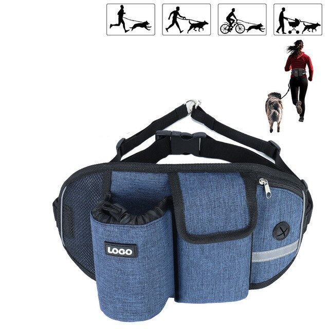 New Outdoor Pet Waistpack with Towing Rope Multifunctional Sports Running Fitness Training Dog Walking Waistpack Pet Supplies