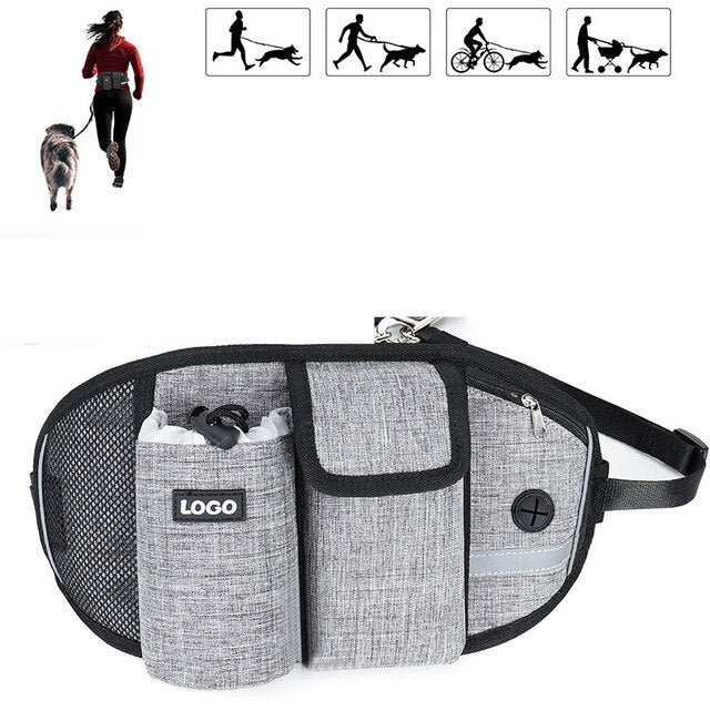 New Outdoor Pet Waistpack with Towing Rope Multifunctional Sports Running Fitness Training Dog Walking Waistpack Pet Supplies