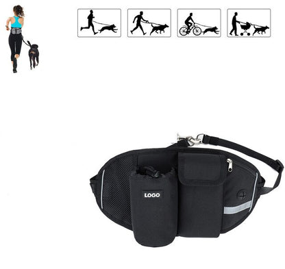 New Outdoor Pet Waistpack with Towing Rope Multifunctional Sports Running Fitness Training Dog Walking Waistpack Pet Supplies