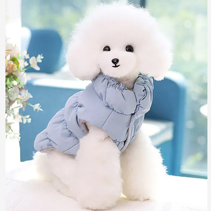 Padded Puppy Cat Clothes With D Rings Winter Warm Dog Jacket for Small Dogs Chihuahua Vest French Bulldog Coat Yorkie Outfits