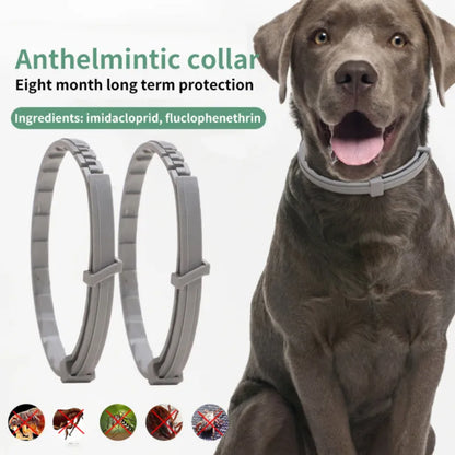 Pet Cat Dog Flea And Tick Remover Collar Anti-parasitic Necklace Adjustable Anti Flea Dog Collar For Puppy Cat Big Dog Products