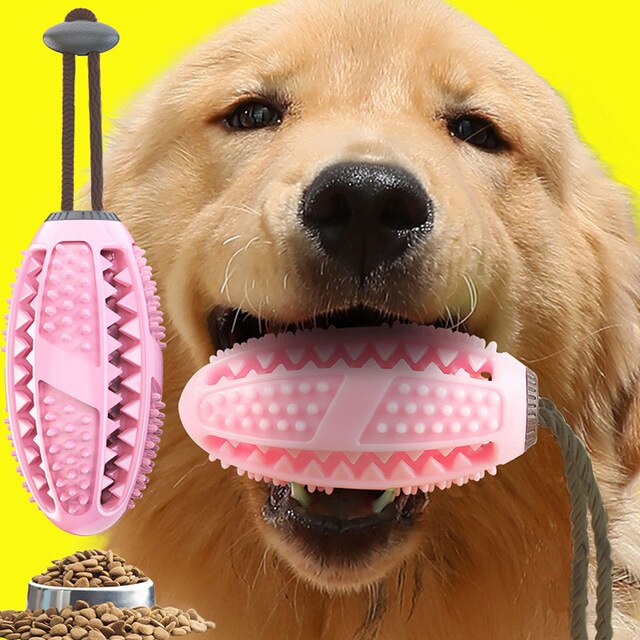 Pet Dog Toy Interactive Rubber Leaking Food Ball Puppy Cat Chewing Toys Pet Tooth Cleaning Tool Suction Cup Tug Toy Dog Supplies