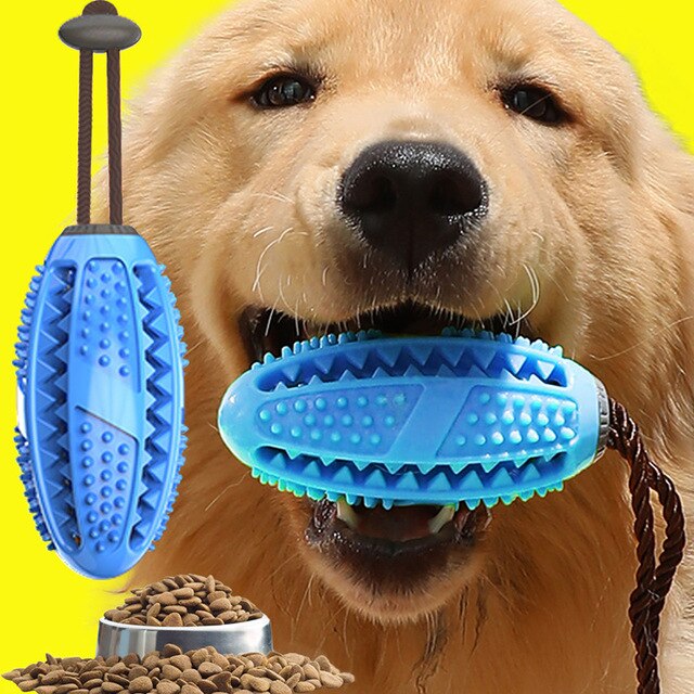 Pet Dog Toy Interactive Rubber Leaking Food Ball Puppy Cat Chewing Toys Pet Tooth Cleaning Tool Suction Cup Tug Toy Dog Supplies