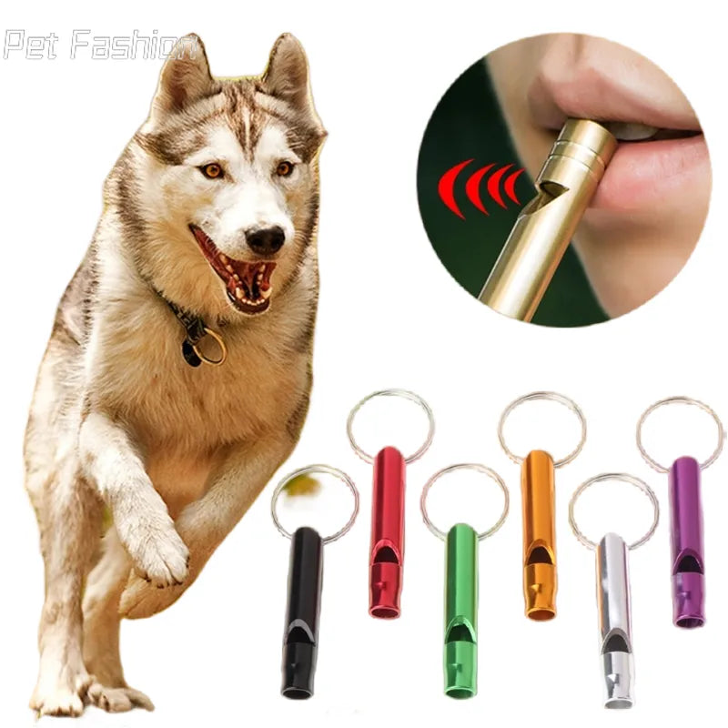 Pet Dog Training Whistle Dogs Puppy Sound Portable Flute Aluminum Alloy Pet Shop Dog Acessorios dogs toys