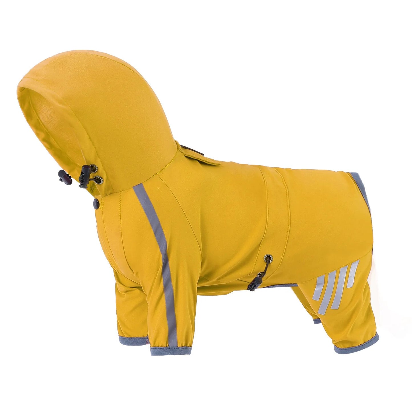 Pet Dog Yellow Raincoat with Reflective French Bulldog Clothes for Small Dogs Waterproof Puppy Coat Dog Jacket Dog Accessories