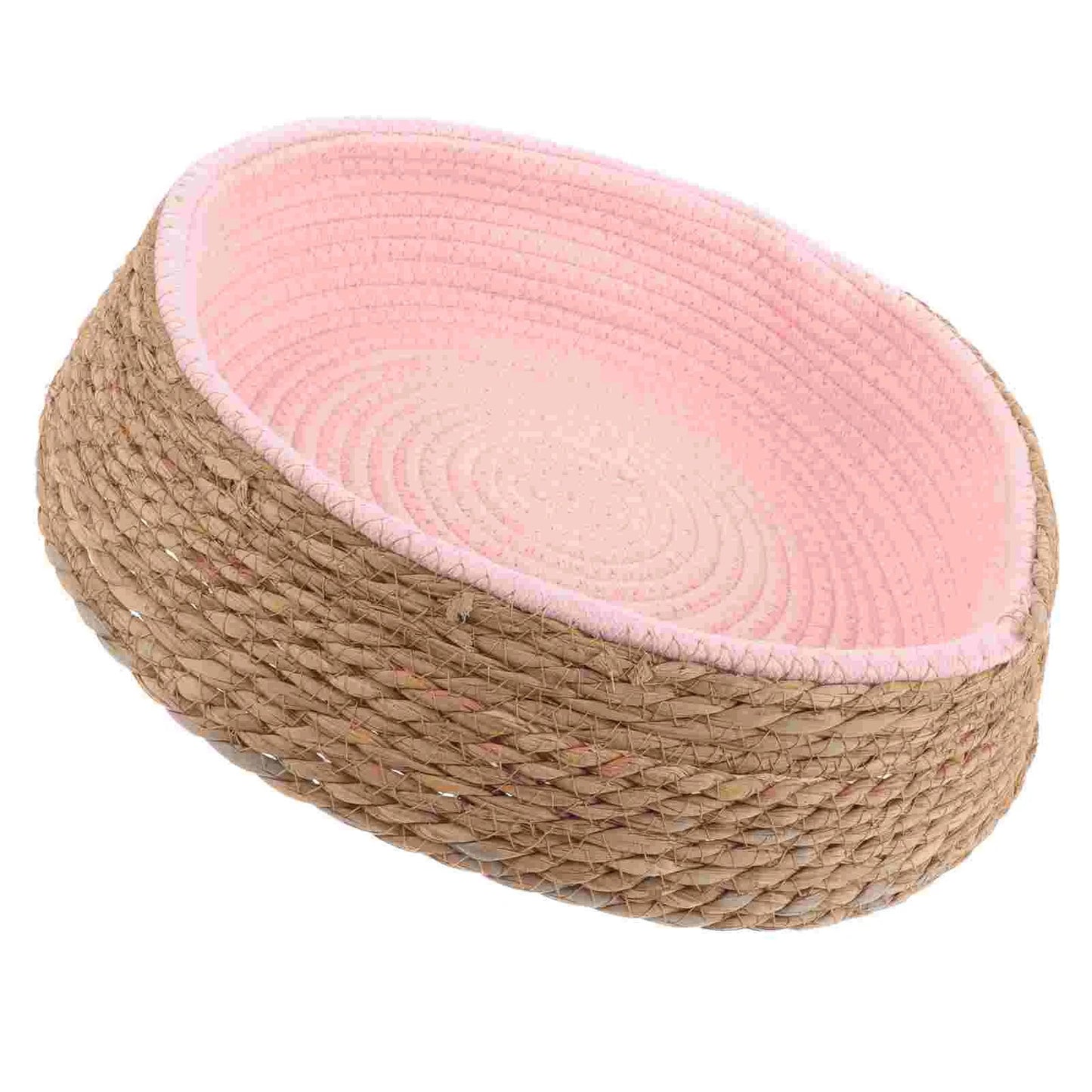 Rattan Pet Bed Puppy Cat Beds Furniture Cushion Small Dogs Sleeping Cozy Pad Circle Comfortable Mat Nest Warm