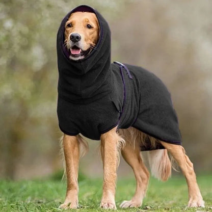 S-5XL Fashion Winter Dog Solid Color Keep Warm Coat Vest Hoodies Jacket Soft Fleece Dog Clothes For Small Medium Large Dogs