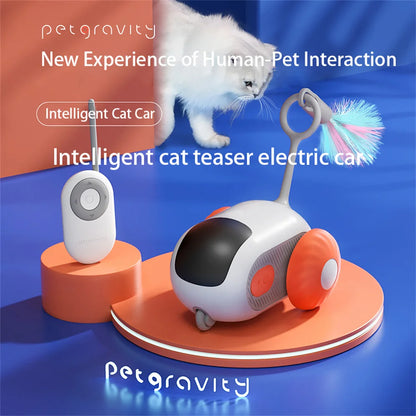 Remote Control Interactive Cat Toy Intelligent Automatic Electric Smart Sports Self-moving Balance Interactive Car Cat Toys