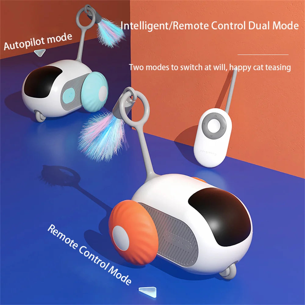 Remote Control Interactive Cat Toy Intelligent Automatic Electric Smart Sports Self-moving Balance Interactive Car Cat Toys