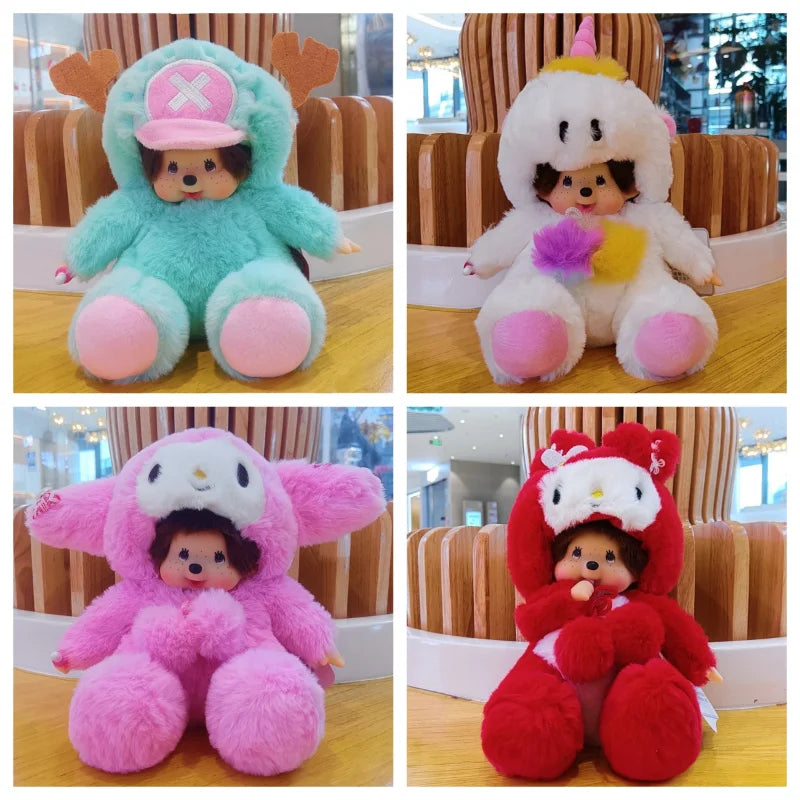 20CM Disney Seated Stitch Drag Plush Doll Monchhichi Plush Drag Two-Tone Thumper Cute Plush Ornament Lotso Kawaii Drag Kids Toys