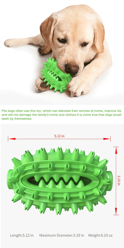 Dog Teeth Chew Toys Durable Molar Toys for Aggressive Chewers Zigzag Shaped Teeth Cleaning Natural Rubber for Puppy Medium Dog