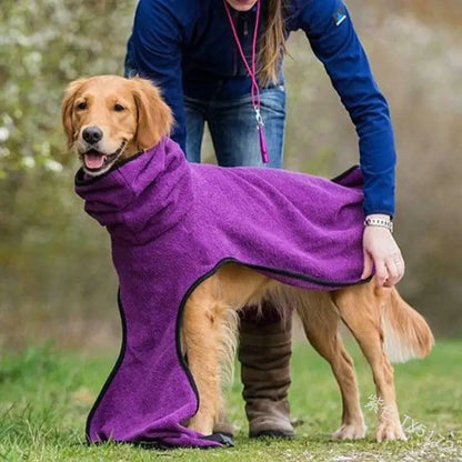 Microfiber Quick Drying Bathrobe for Dogs and Cats, Bath Towels for Small Medium and Large Dogs, Pet Clothes, Coat Accessories